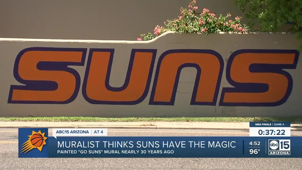 'Go Phoenix Suns' mural takes on new meaning during NBA ...