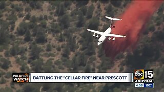 Crews battling Cellar Fire near Prescott