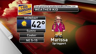 Weather Kid - Marissa - 3/25/19