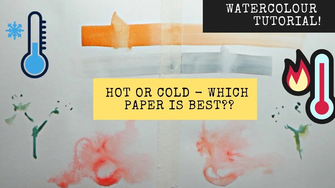 You NEED to know your Hot and Cold Pressed Watercolour Paper - What's the  difference? Which is best?