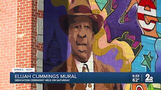 Dedication ceremony held for Elijah Cummings mural