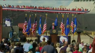 President Trump visits Marinette Marine