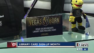 Vegas Golden Knights support Library Card Sign-up Month