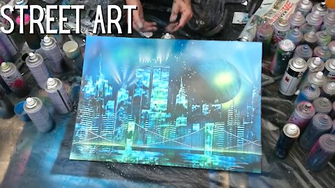 Incredible Street Artist Makes Amazing Spray Paint Masterpieces!! | Amazing Art