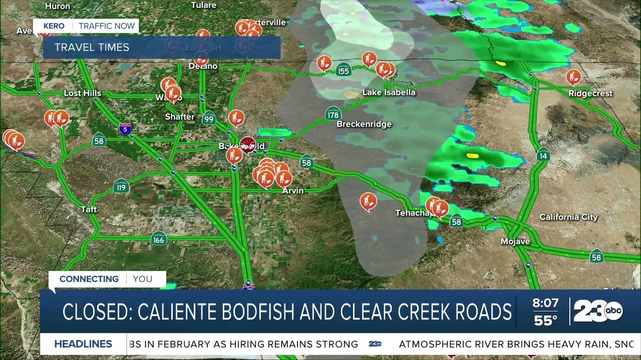 Road Closures Saturday Morning Due To Storms In Kern County 1272