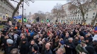 Thousands Protest In London Over Renewed COVID Restrictions
