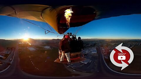 360 Camera Wingsuit Balloon Rope Swing #shorts