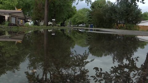Flooding on Woody Drive and Burke Avenue in Boise