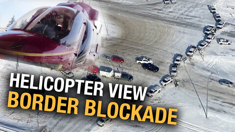 Rebelcopter heads to the Coutts, Alberta border blockade