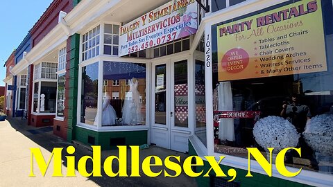 I'm visiting every town in NC - Middlesex, North Carolina