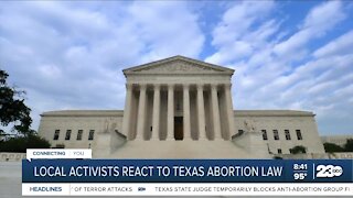 Local activists react to Texas abortion law