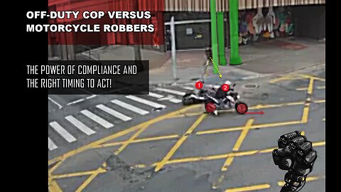 Fighting back a motorcycle robbery | Timing your defense effectively | Real Violence For Knowledge
