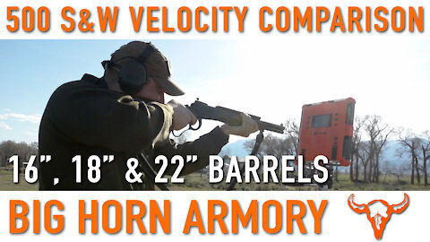 Velocity Comparison between 16", 18" & 22" Barrels – Big Horn Armory