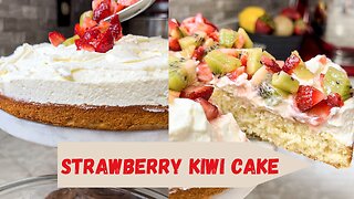 Strawberry Kiwi Cake Recipe