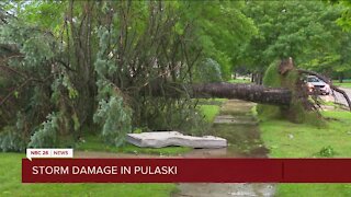 Pulaski residents clean up storm damage