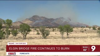 Elgin Bridge Fire continues to burn
