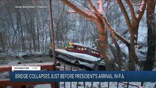 Bridge collapses in Pittsburgh jus before president's arrival in Pennsylvania
