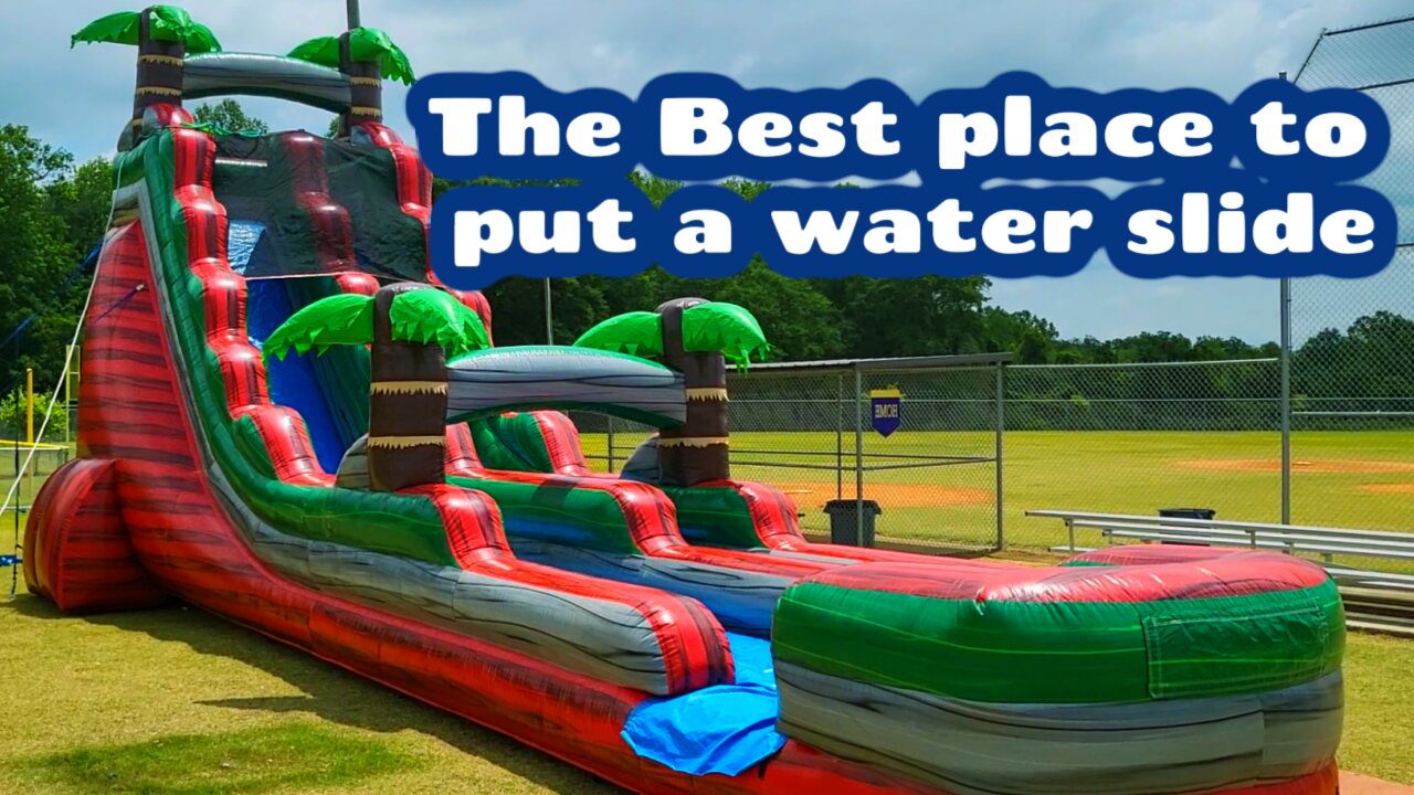 The best place to put your waterslide