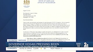 Governor Hogan pressing Biden