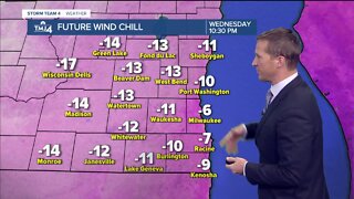 Cold air moves in Wednesday