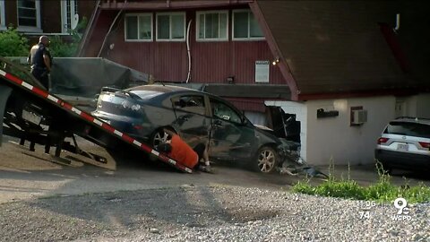 Man crashes into Cincinnati home, prompting calls for traffic controls