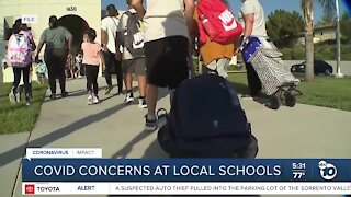 COVID concerns at San Diego County schools