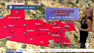 Excessive Heat moves into southern Arizona