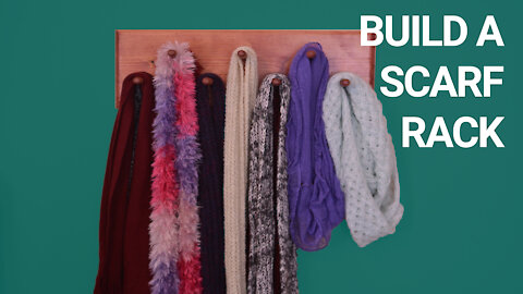 Great Gift Idea and Organizer | DIY Scarf Hanger