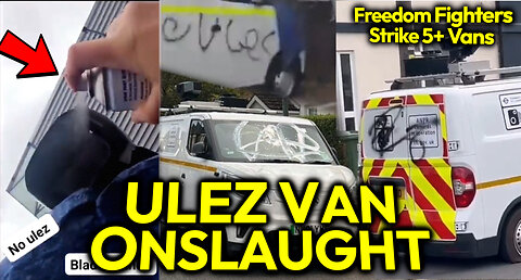 FREEDOM REBELLION: Blade Runners Sneak Into ULEZ Van Compound And Spraypaint Vans' Cameras