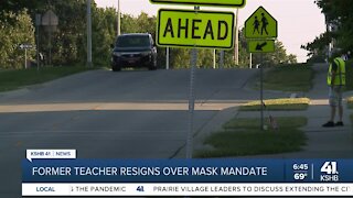 Former teacher resigns over mask mandate