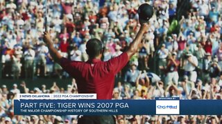 Major Championship History of Southern Hills-Tiger Woods wins 2007 PGA