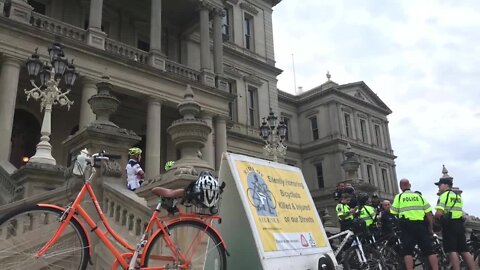 FOX 47 News at 5:30 - Wednesday was the 15th annual Greater Lansing Ride of Silence to honor victims of bicycle crashes