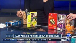 Last weekend for girl scout cookie sales