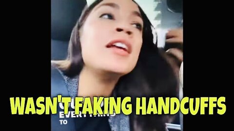 Now AOC is saying that the FACT that she was FAKING BEING HANDCUFFED is a “CONSPIRACY THEORY” 🤦‍♂️
