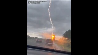 Lightning Strikes Truck