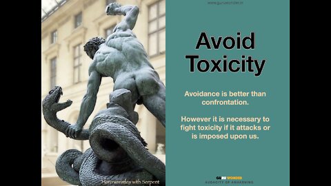 Avoid Toxicity to be Peaceful and Happy