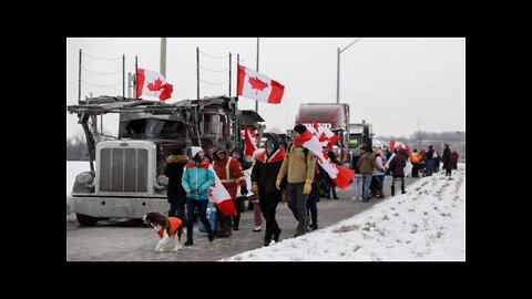 Toronto Freedom Protest Trucker Convoy