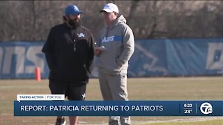 Matt Patricia rejoining Patriots after Lions fired him; Mayhew new Washington GM