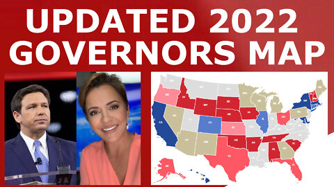 Updated 2022 Governors Map Prediction (May 2022)