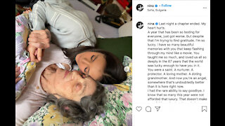 Nina Dobrev is mourning the loss of her grandmother
