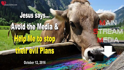 Jesus says... Avoid the Media!… Help Me to stop their evil Plans