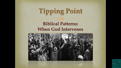 Tipping Point: Biblical Patterns When God Intervenes. Are we at the prophetic point of no return?
