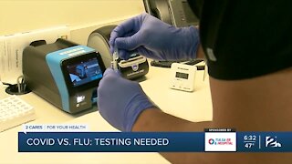 COVID-19 vs. Flu: Testing needed