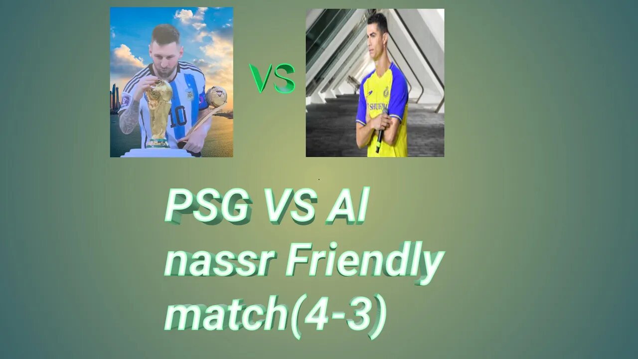 Psg And Al Nassr Match  Image to u