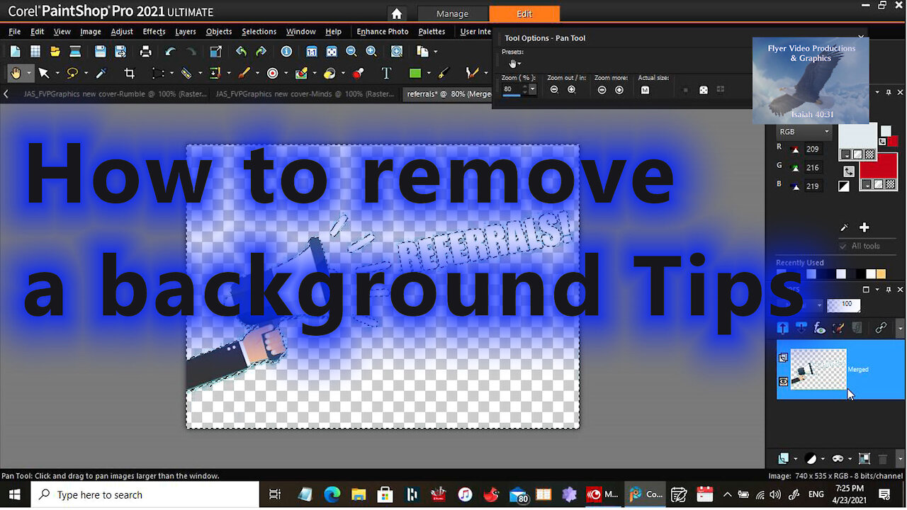 How to remove backgrounds with Pro 2021
