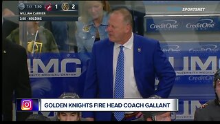 Golden Knights fire head coach Gerard Gallant