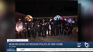 Police surprise family to marvel at Christmas decorations