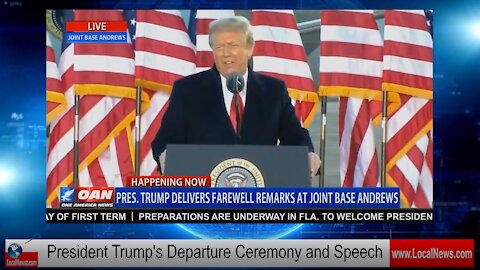 Pres. Trump's Departure Ceremony and Speech