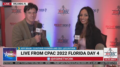 Jeff Brain Clouthub Founder And CEO Full Interview with RSBNs Grace Saldana at CPAC 2022 in Orlando