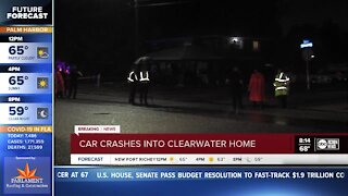 Car crashes into Clearwater home